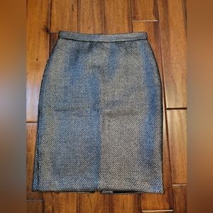 NWT Banana Republic Silver & Black Pencil Skirt